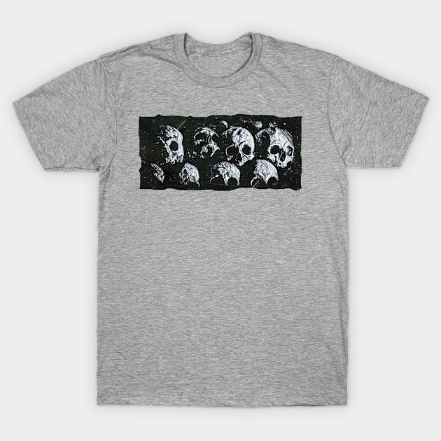 Skull retro horror T-Shirt by callejon